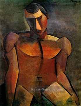  1908 - Mann Nackte Assis 1908 Kubismus Pablo Picasso